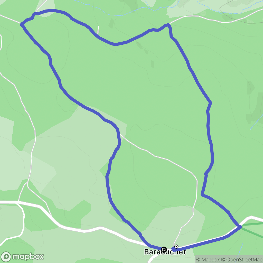 Saint-Anthème : carte du parcours de randonnée - France