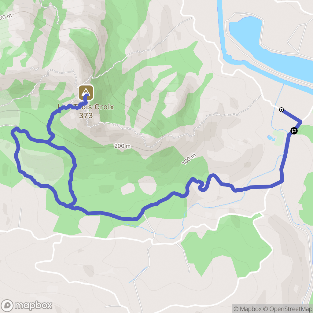 Roquebrune-sur-Argens : carte du parcours de randonnée - France