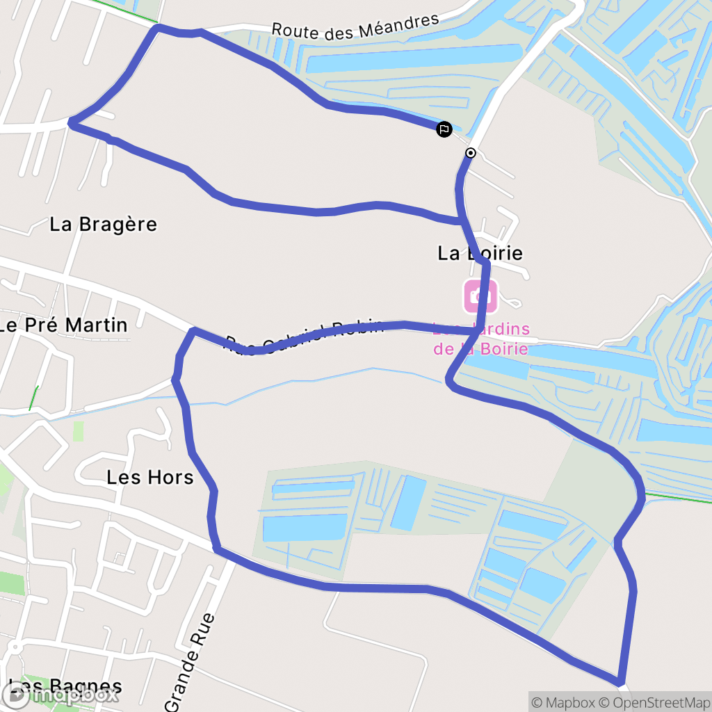 Saint-Pierre-d'Oléron : carte du parcours de randonnée - France