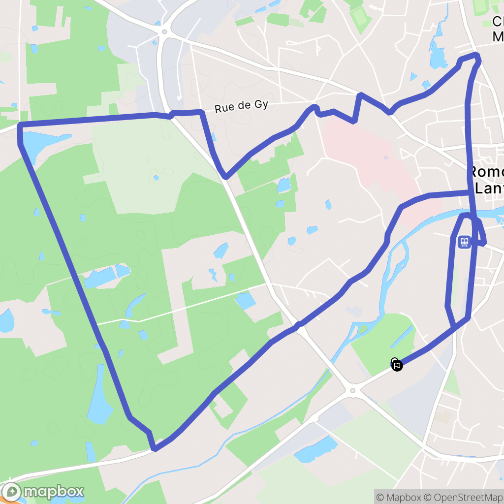 Romorantin-Lanthenay : carte du parcours de randonnée - France