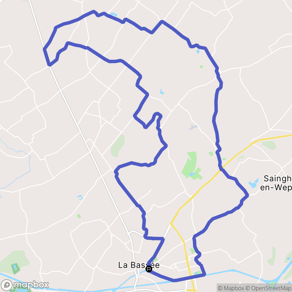 Salomé : carte du parcours de randonnée - France
