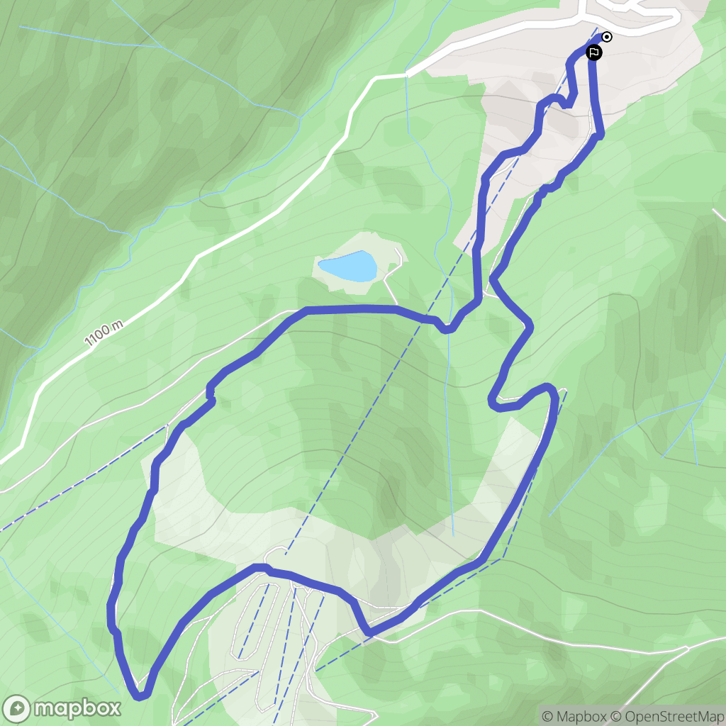 Saint-Jean-d'Aulps : carte du parcours de randonnée - France