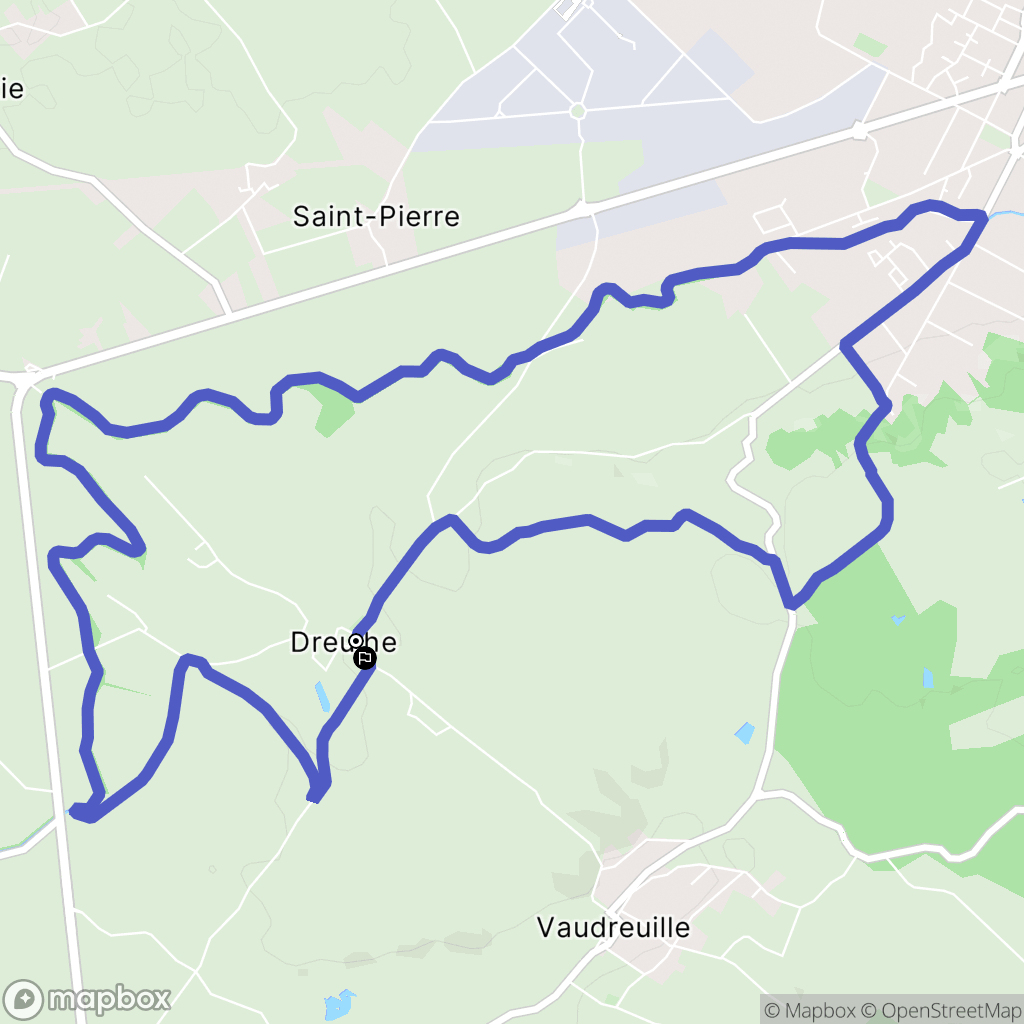 Revel : carte du parcours de randonnée - France