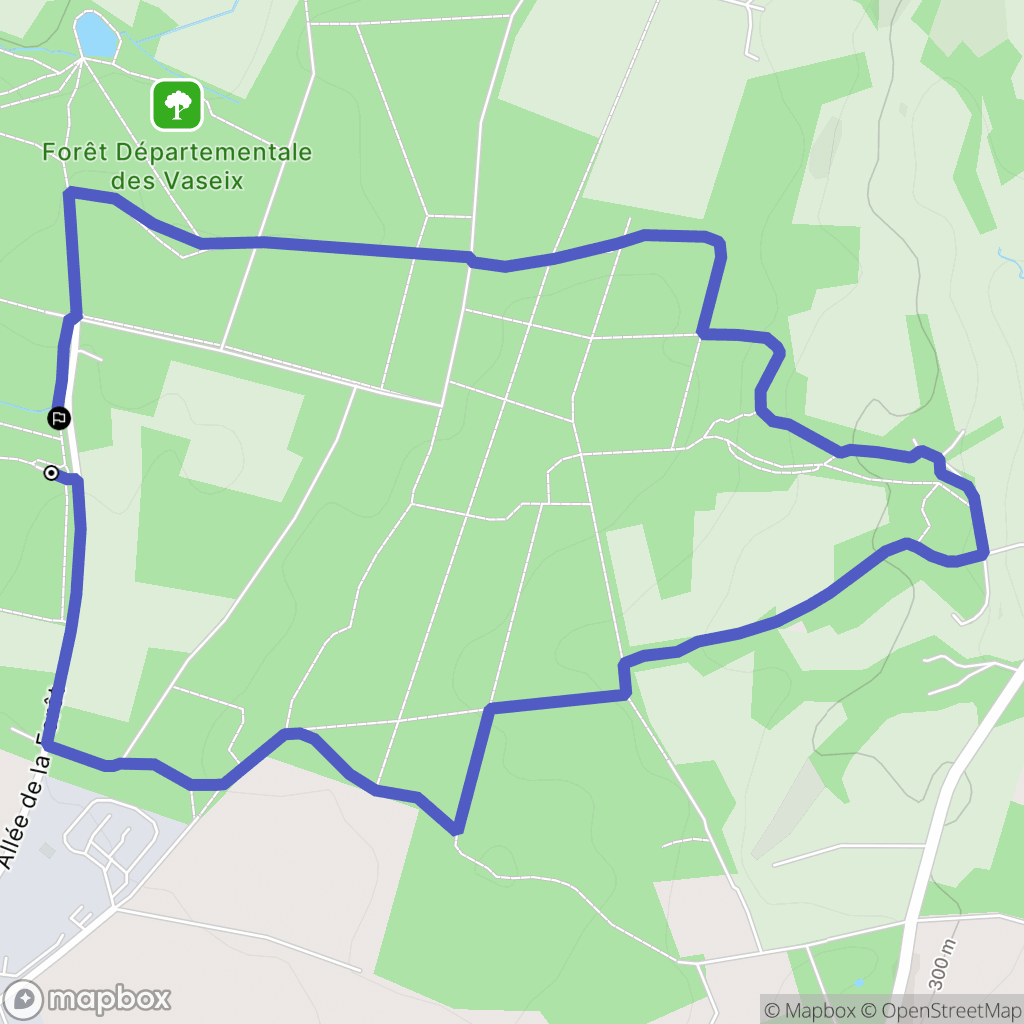 Verneuil-sur-Vienne : carte du parcours de randonnée - France