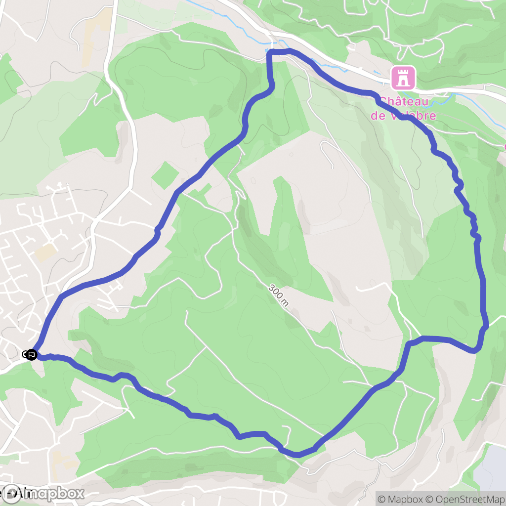 Bouc-Bel-Air : carte du parcours de randonnée - France