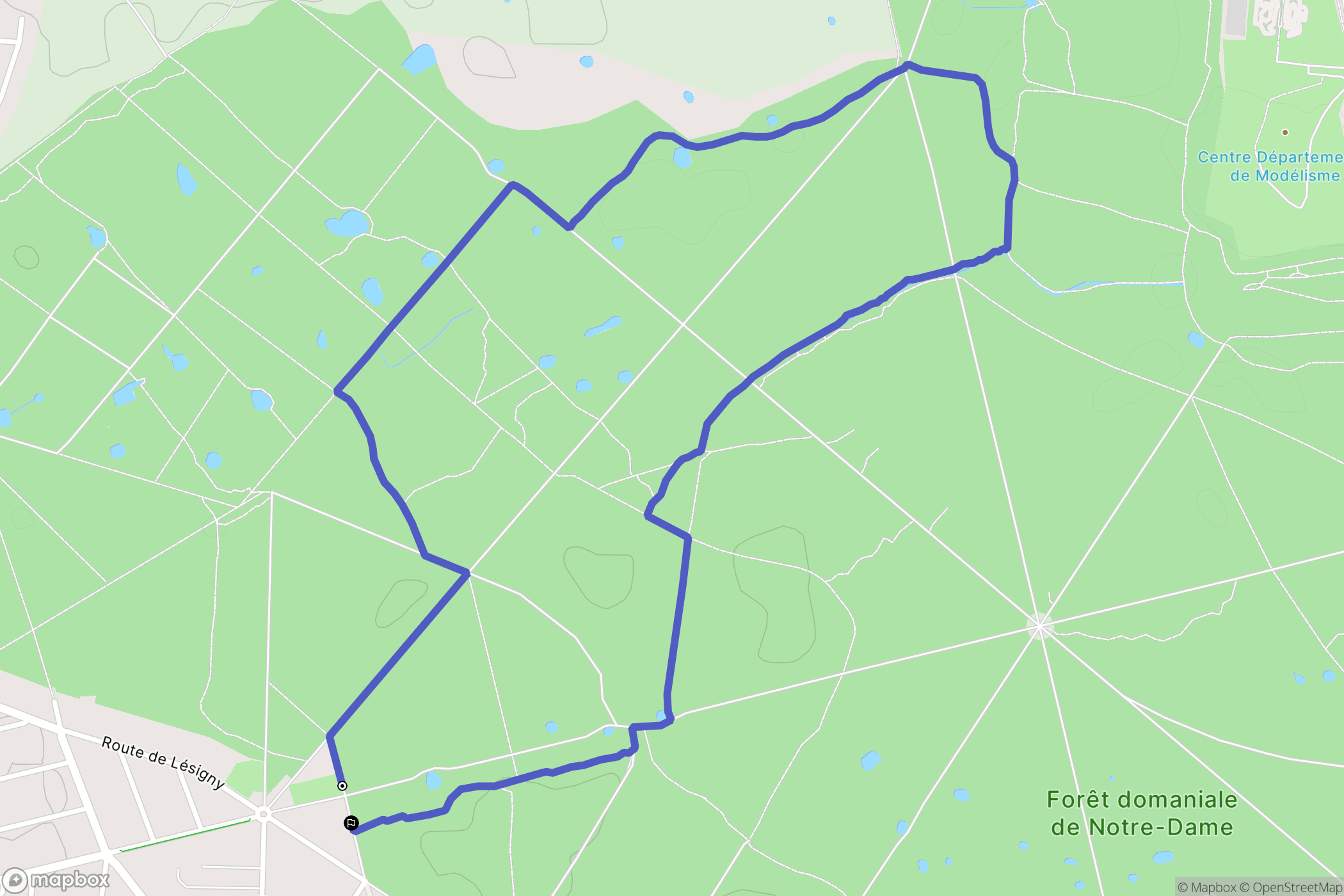 Sucy-en-Brie : carte du parcours de randonnée - France