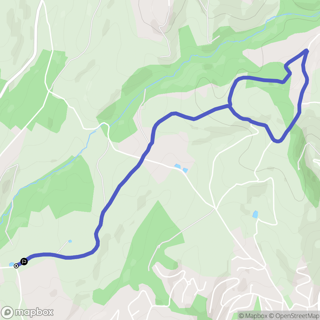 L'Etrat : carte du parcours de randonnée - France