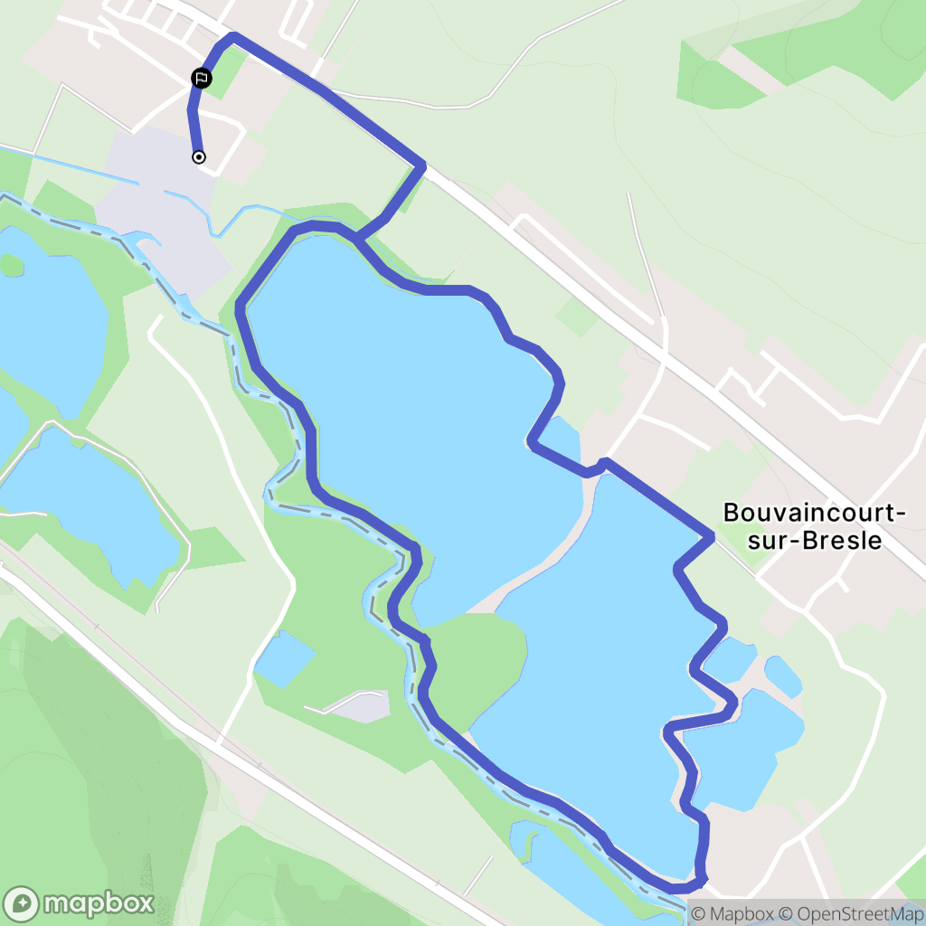 Oust-Marest : carte du parcours de randonnée - France
