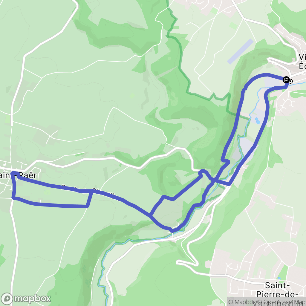 Villers-Écalles : carte du parcours de randonnée - France