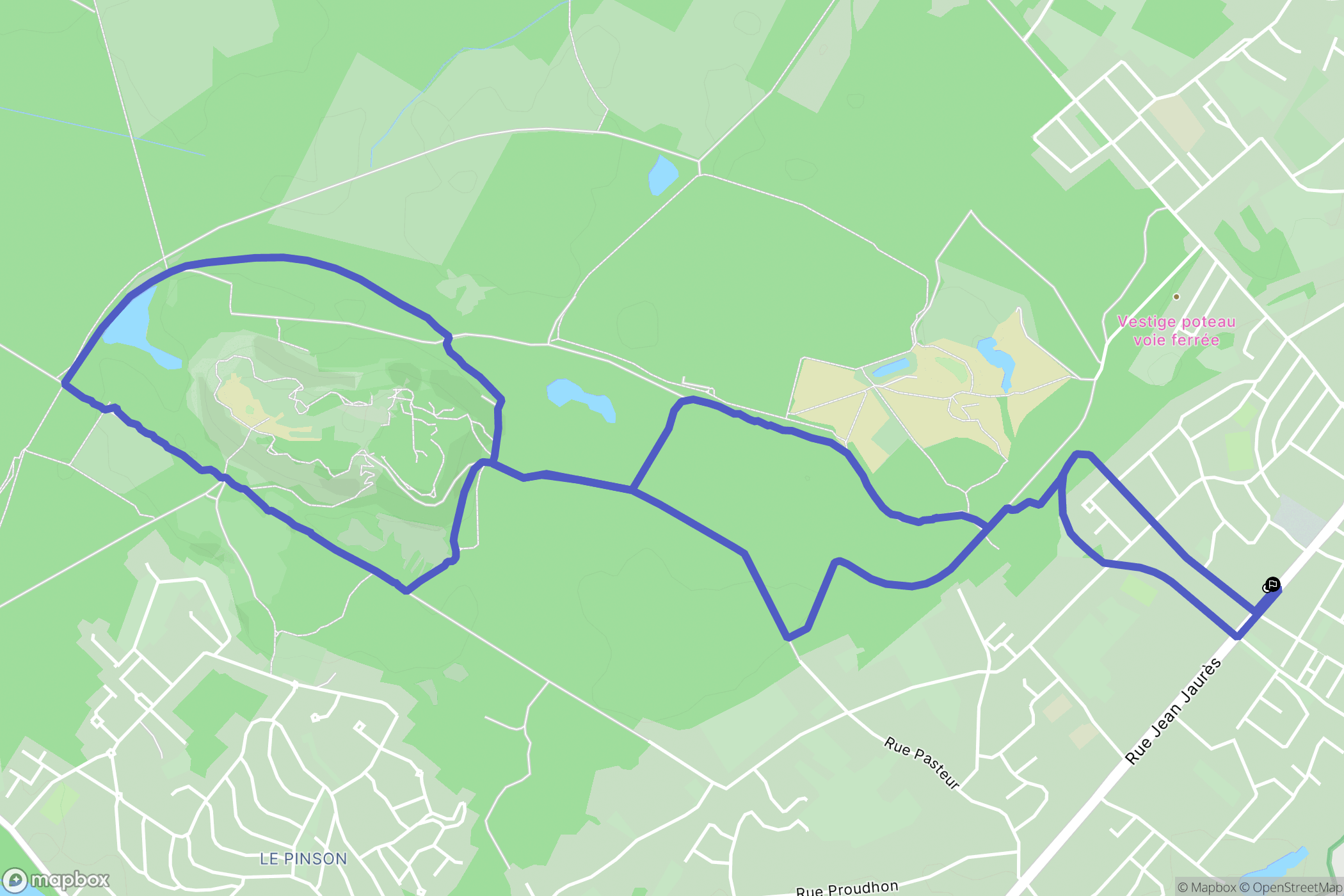 Bruay-sur-l'Escaut : carte du parcours de randonnée - France
