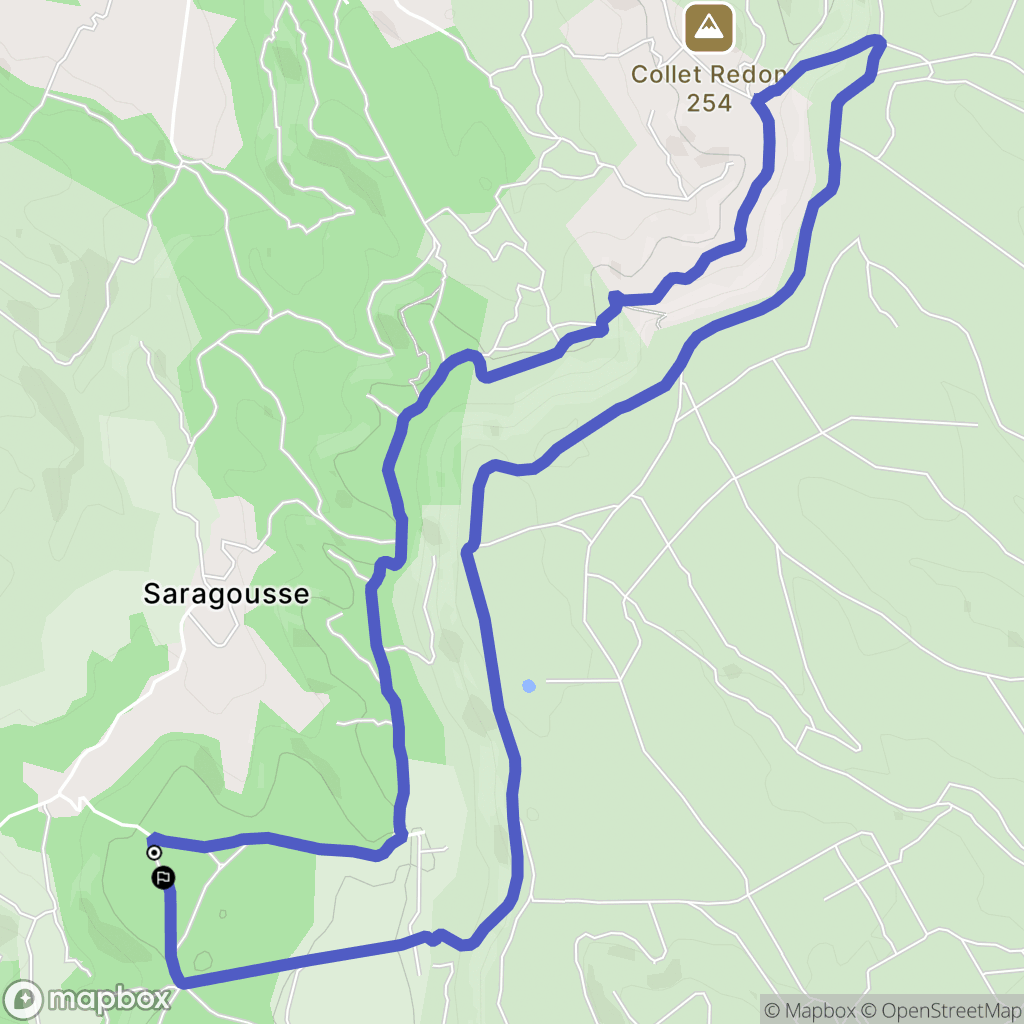 Rognac : carte du parcours de randonnée - France