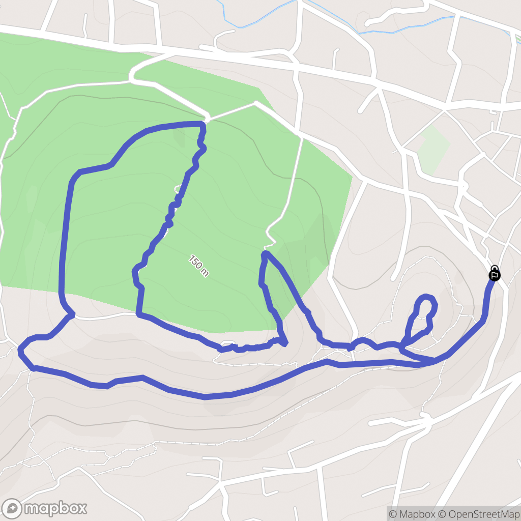 Calvisson : carte du parcours de randonnée - France