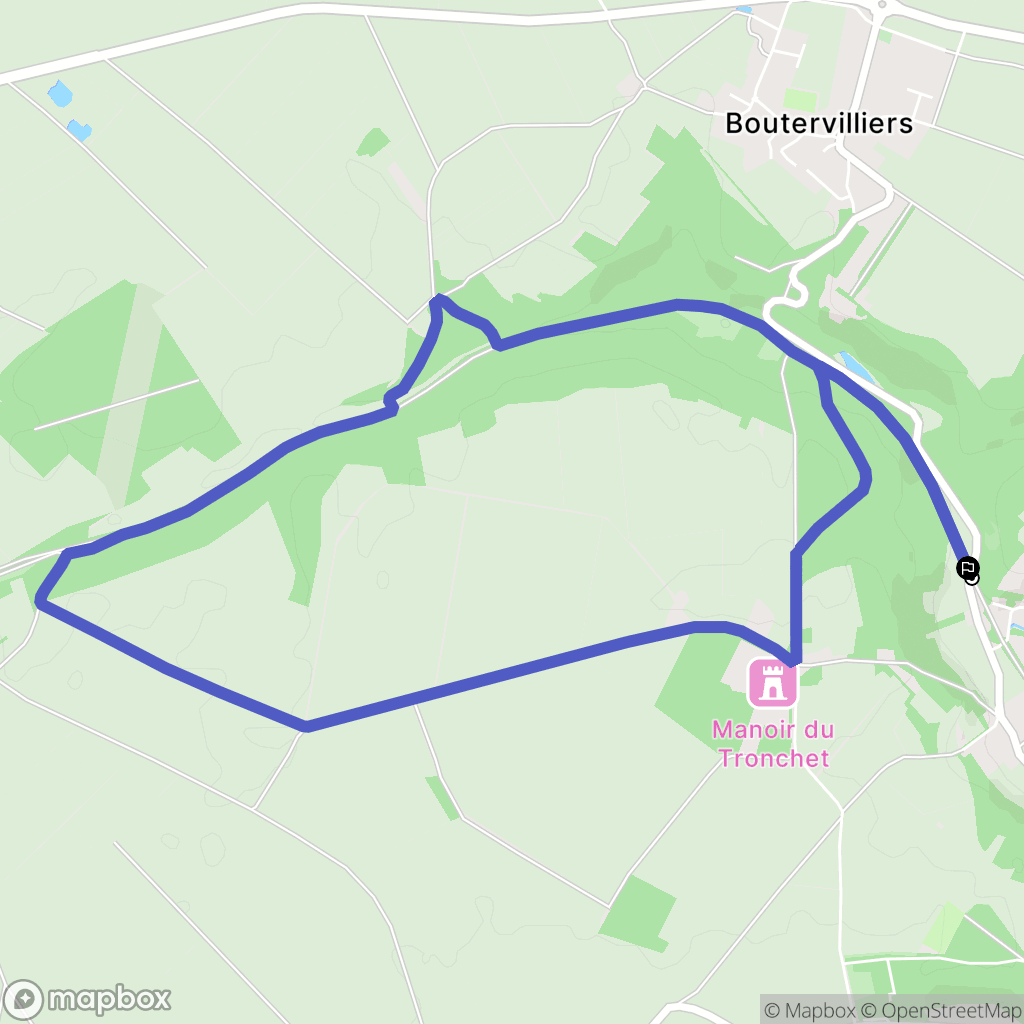 Chalo-Saint-Mars : carte du parcours de randonnée - France