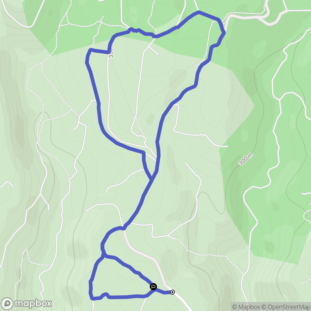 Allauch : carte du parcours de randonnée - France