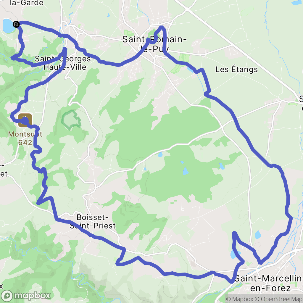 Saint-Thomas-la-Garde : carte du parcours de randonnée - France