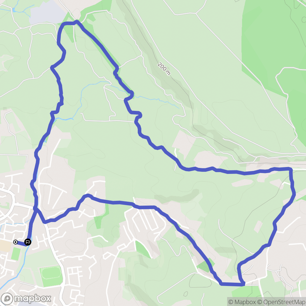 Vitrolles : carte du parcours de randonnée - France