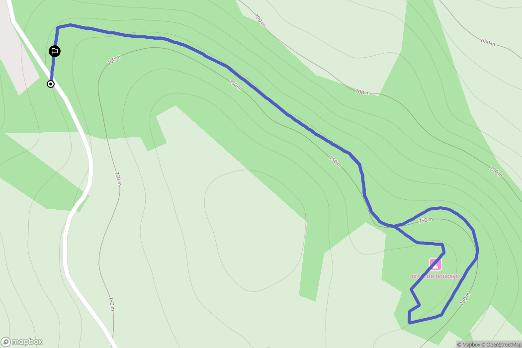 Laissac-Sévérac l'Église : carte du parcours de randonnée - France
