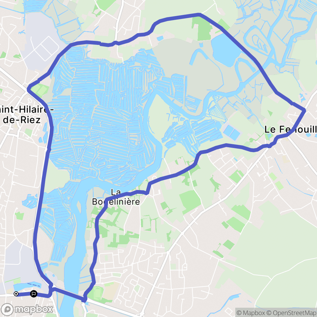 Saint-Gilles-Croix-de-Vie : carte du parcours de randonnée - France