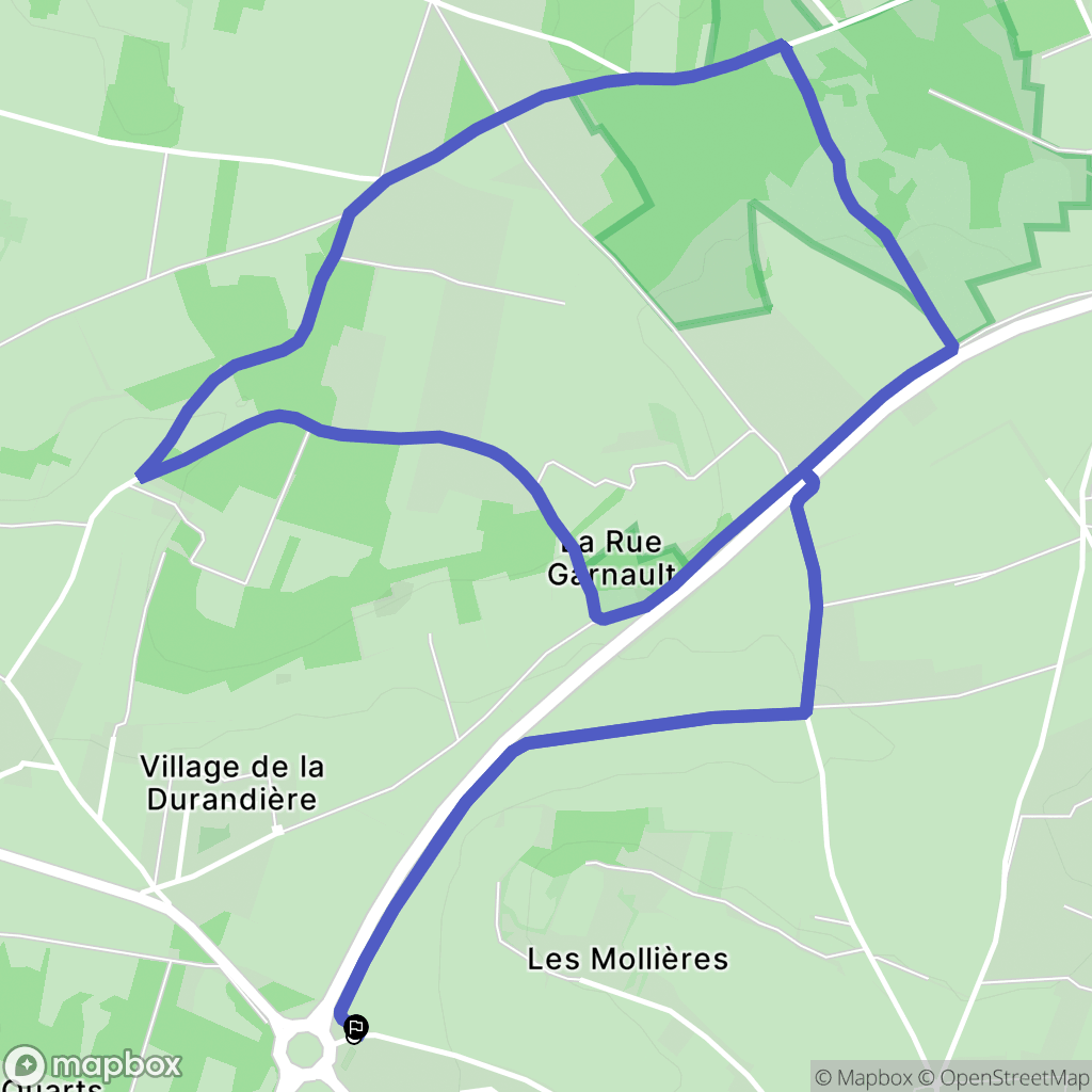 Chinon : carte du parcours de randonnée - France