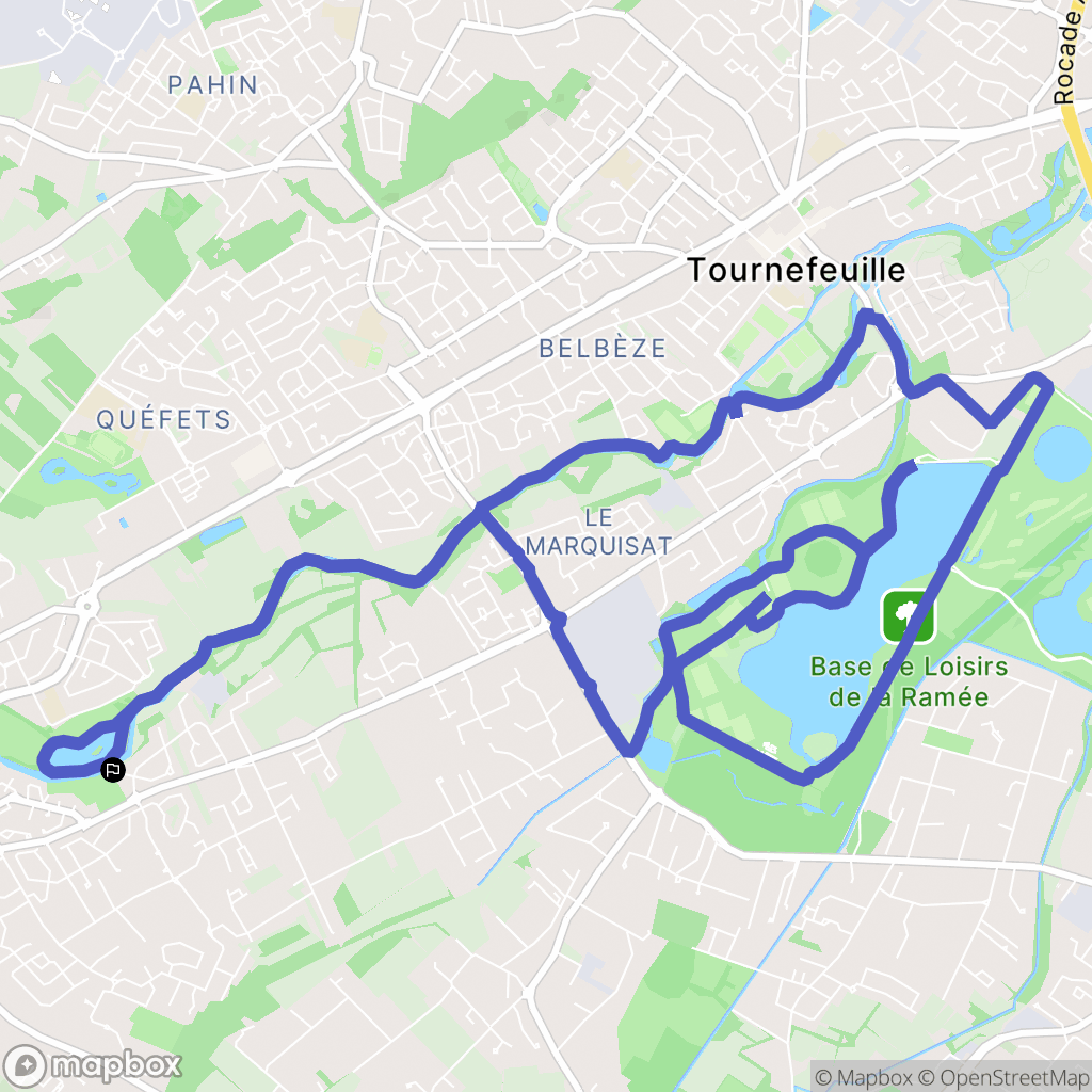 Plaisance-du-Touch : carte du parcours de randonnée - France
