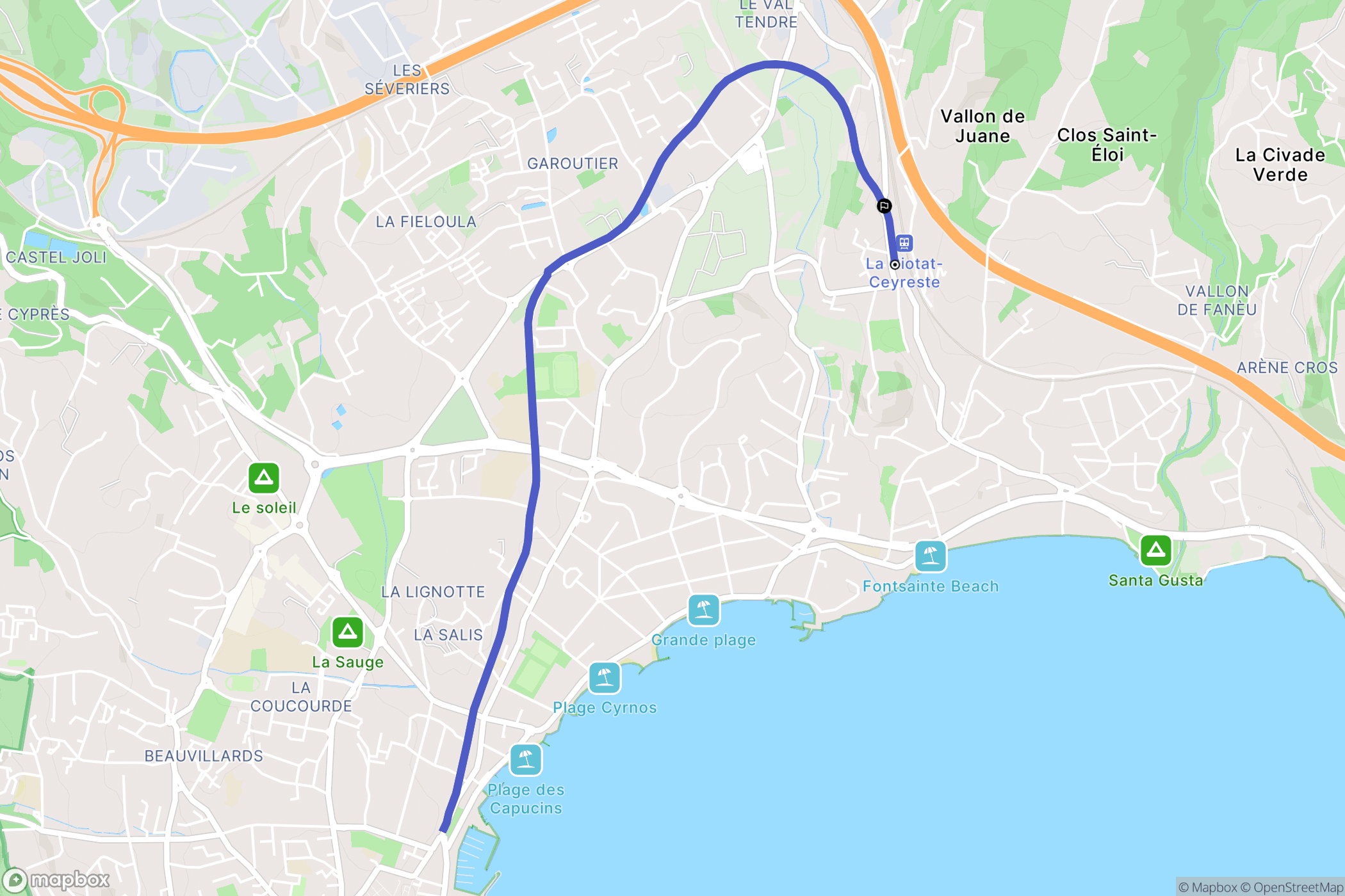 La Ciotat: routekaart voor buitenactiviteiten - France