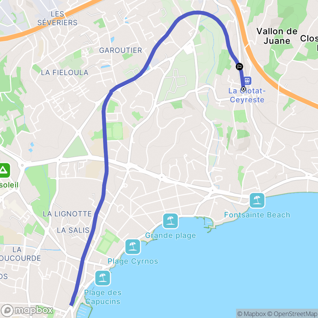 La Ciotat: routekaart voor buitenactiviteiten - France