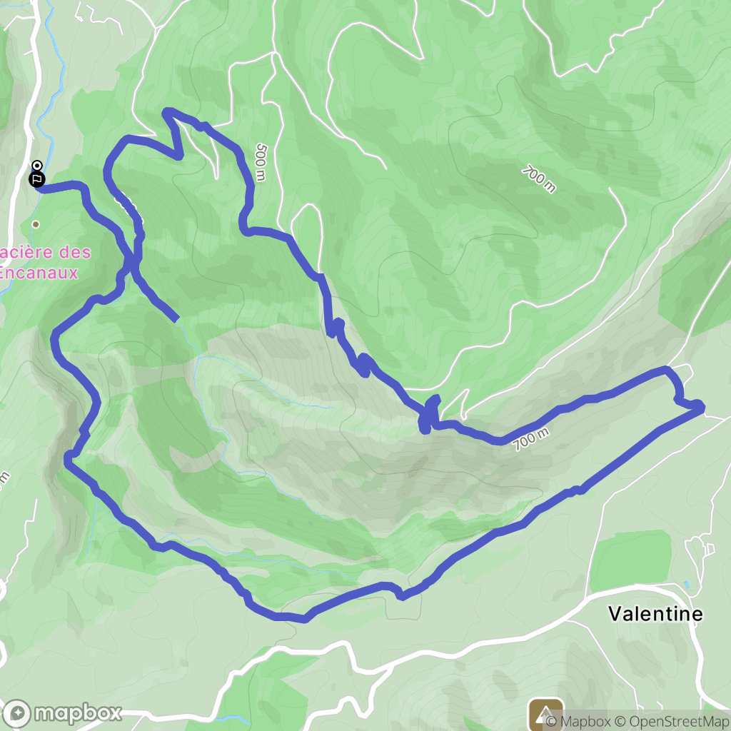 Auriol : carte du parcours de randonnée - France