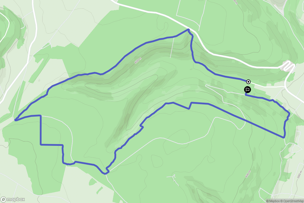 Marsannay-la-Côte : carte du parcours de randonnée - France