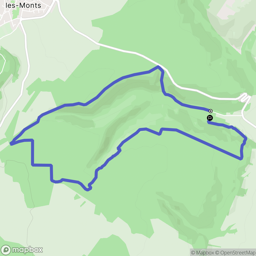 Marsannay-la-Côte : carte du parcours de randonnée - France