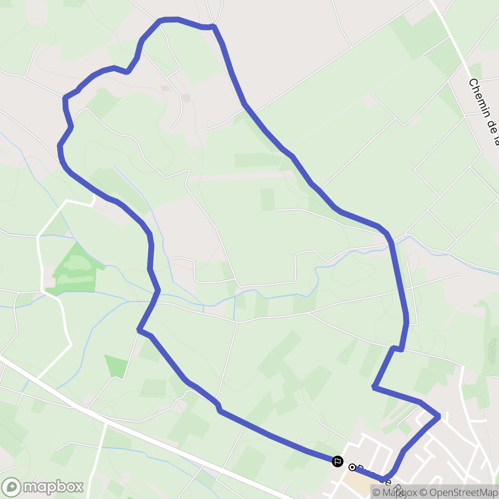 Maraussan : carte du parcours de randonnée - France