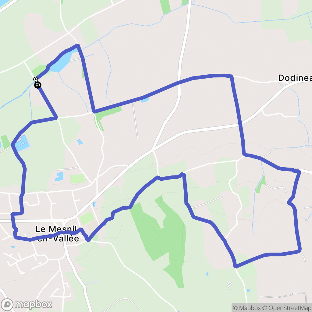 Mauges-sur-Loire : carte du parcours de randonnée - France