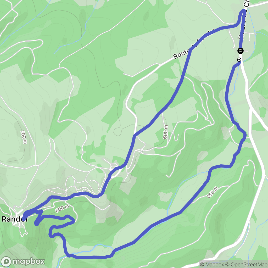 Saint-Saturnin : carte du parcours de randonnée - France