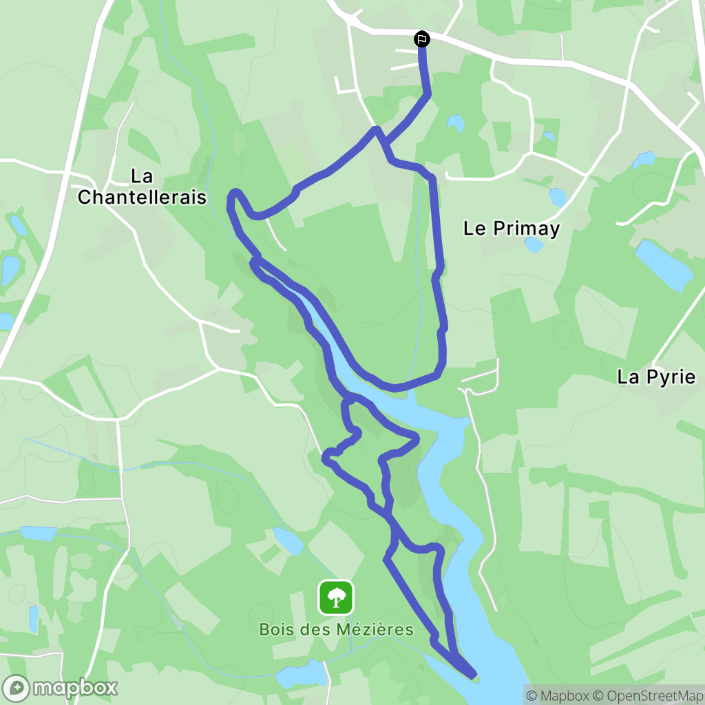 Bobital : carte du parcours de randonnée - France