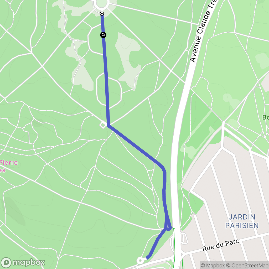 Clamart : carte du parcours de randonnée - France
