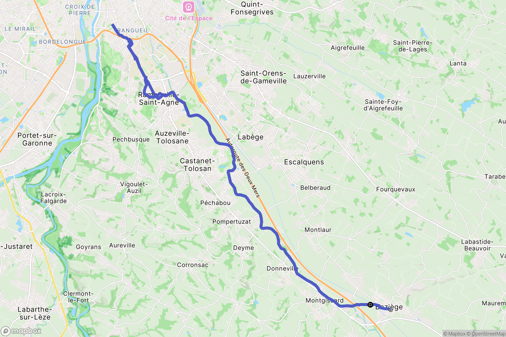 Baziège: routekaart voor buitenactiviteiten - France
