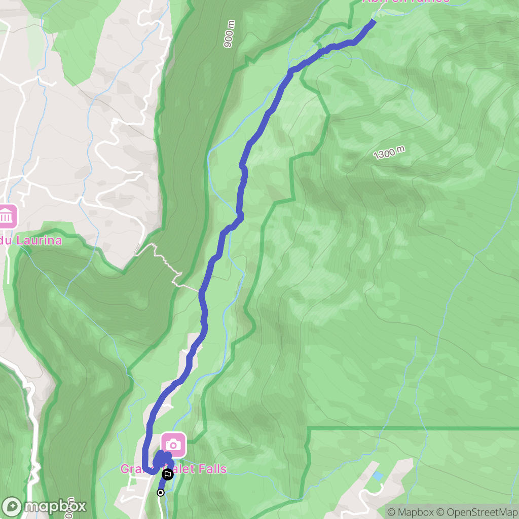 Saint-Joseph : carte du parcours de randonnée - France
