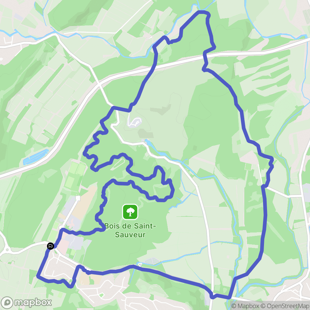 Saint-Clément-de-Rivière : carte du parcours de randonnée - France
