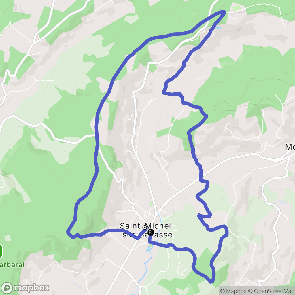 Saint-Michel-sur-Savasse : carte du parcours de randonnée - France