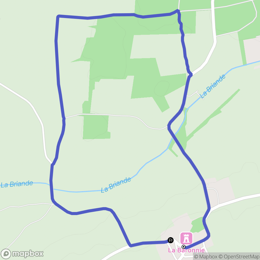 Angliers : carte du parcours de randonnée - France
