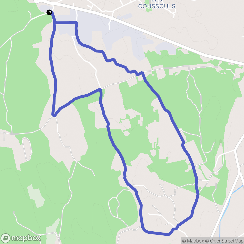 Grans : carte du parcours de randonnée - France