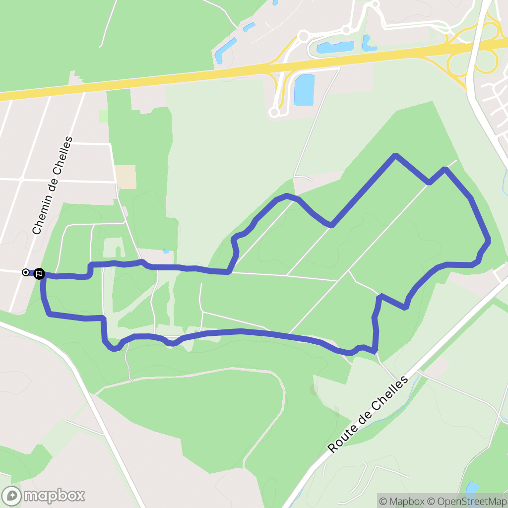 Claye-Souilly : carte du parcours de randonnée - France