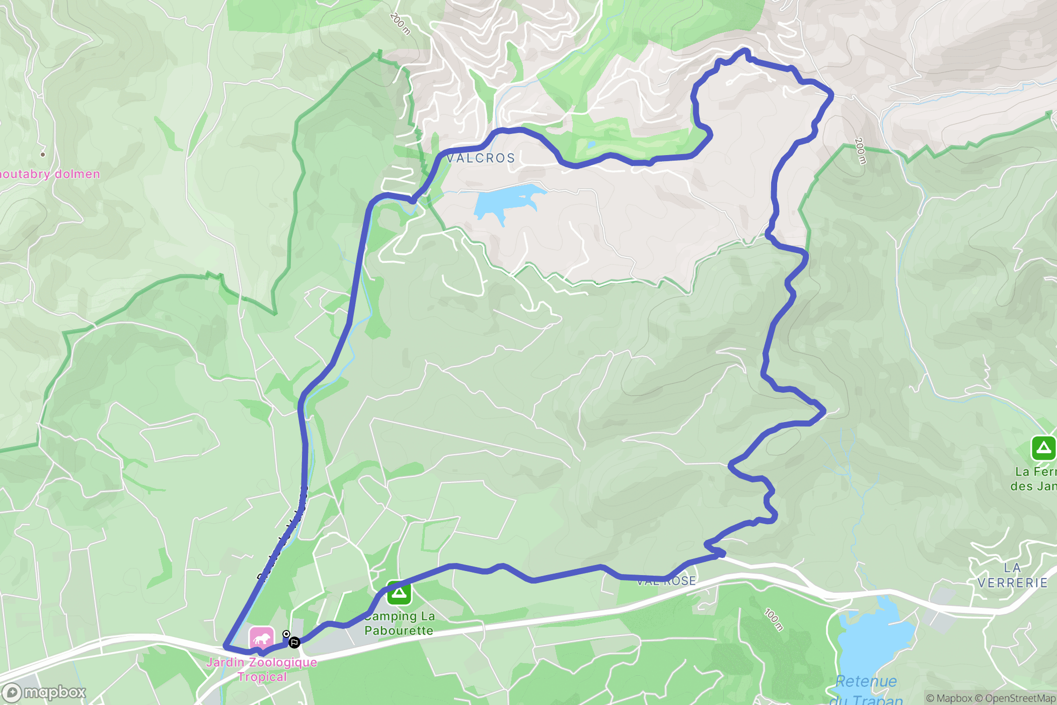 La Londe-les-Maures : carte du parcours de randonnée - France
