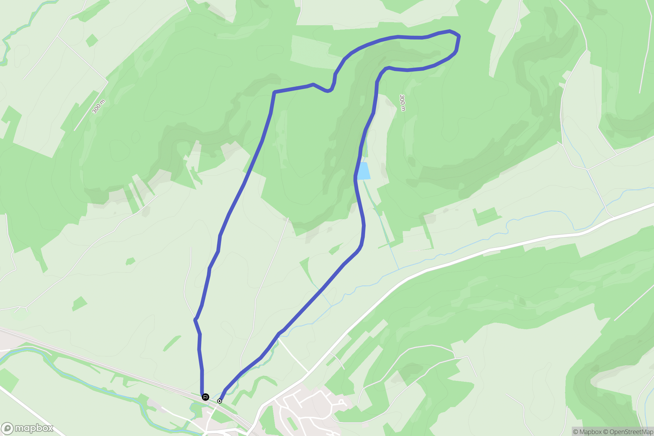 Tronville-en-Barrois : carte du parcours de randonnée - France