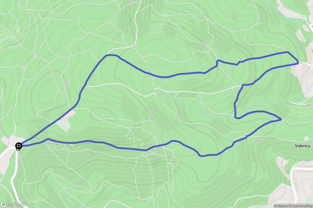 Saint-Pierre-la-Palud : carte du parcours de randonnée - France