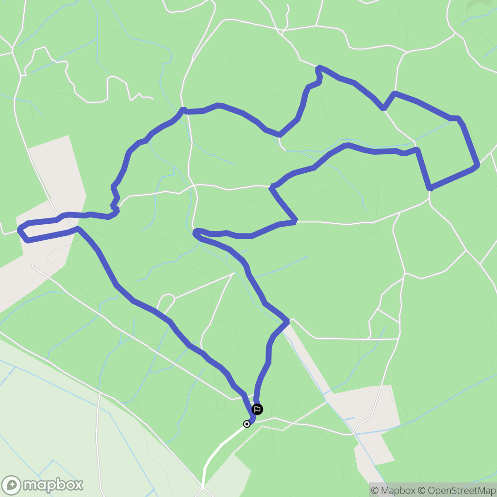 Nîmes : carte du parcours de randonnée - France