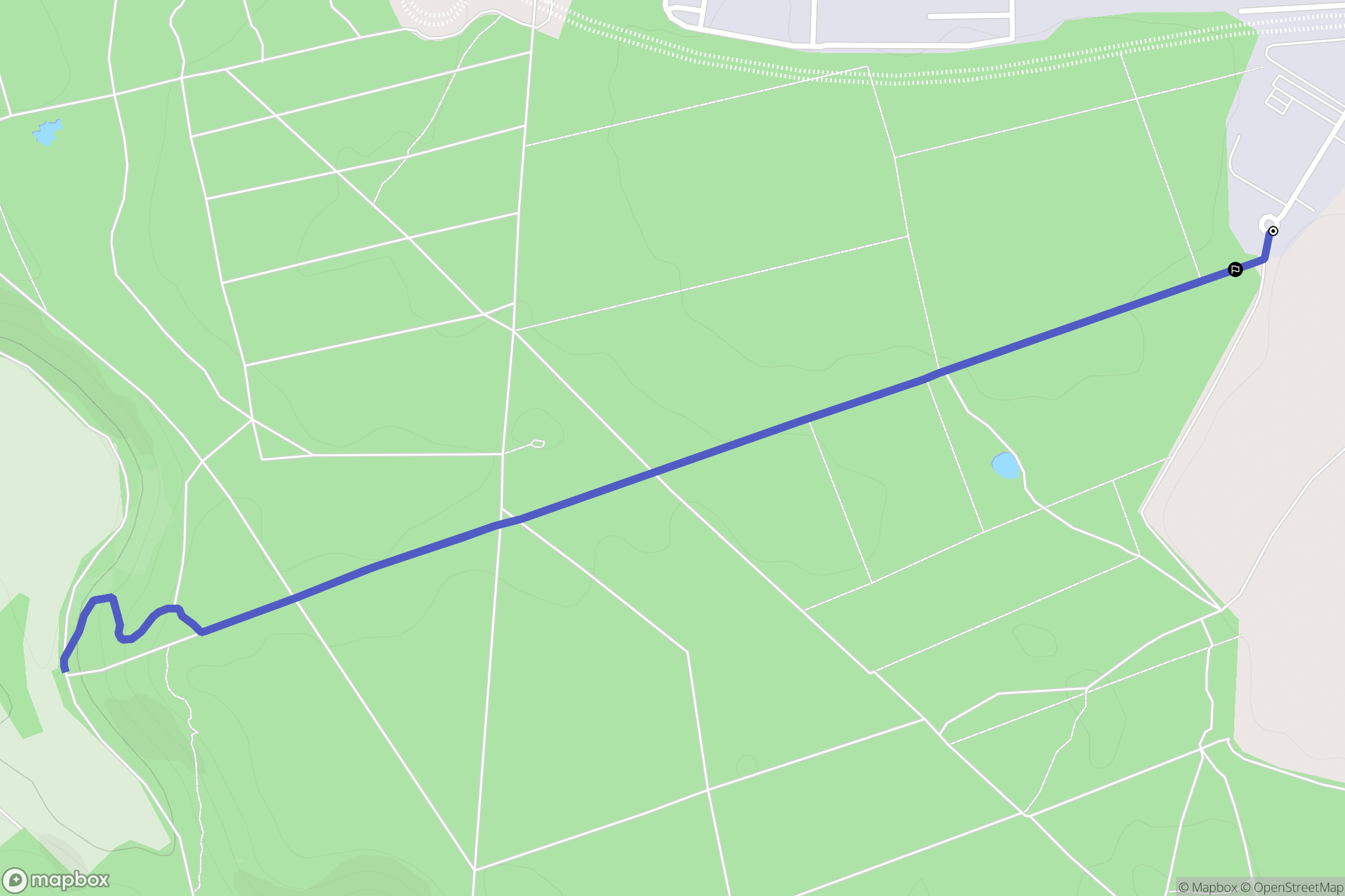 Évreux : carte du parcours de randonnée - France