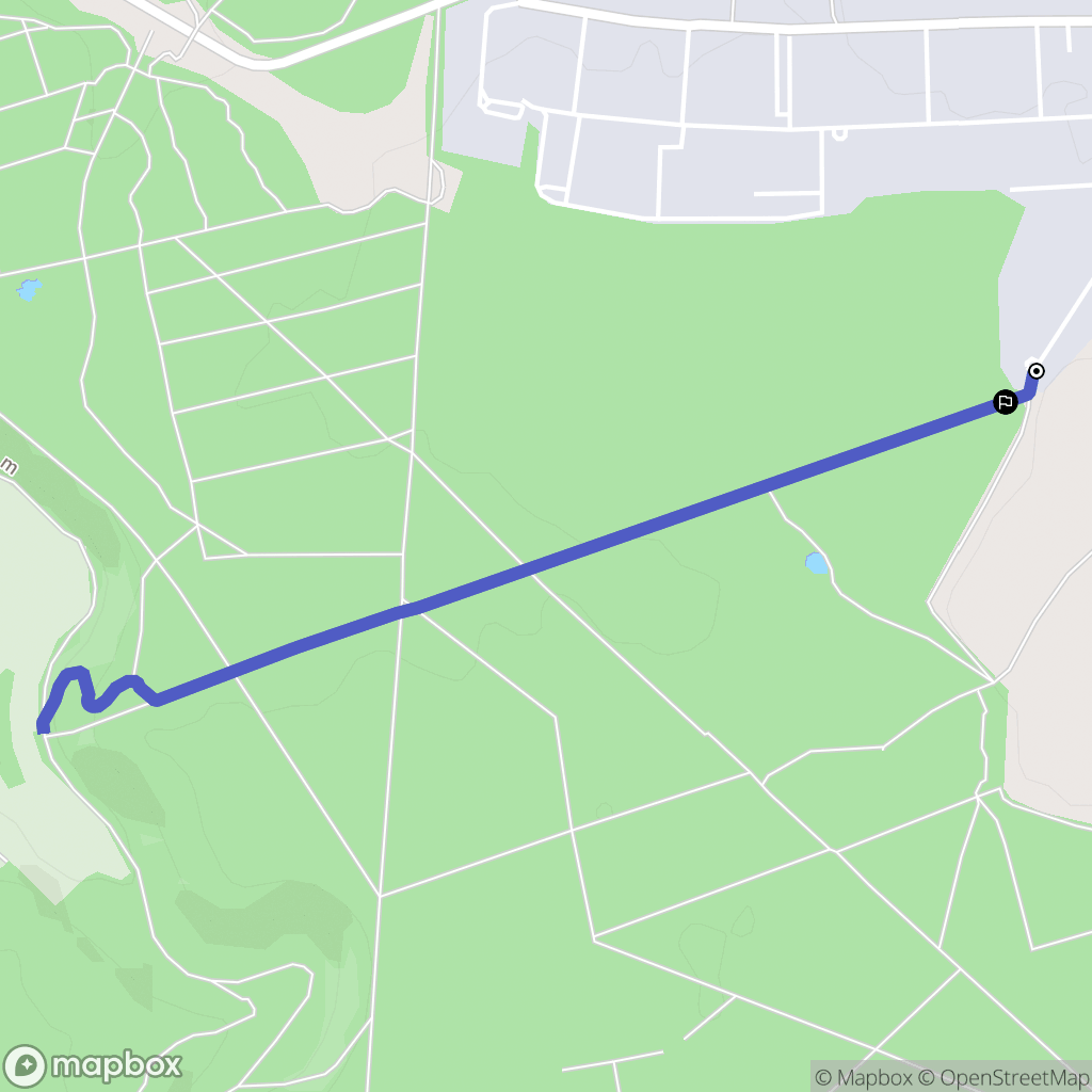 Évreux : carte du parcours de randonnée - France