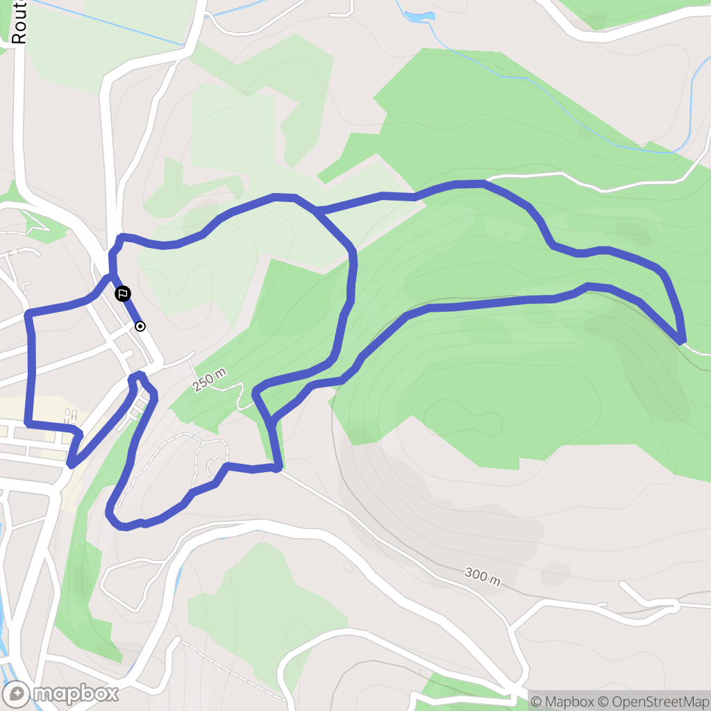 Crémieu : carte du parcours de randonnée - France