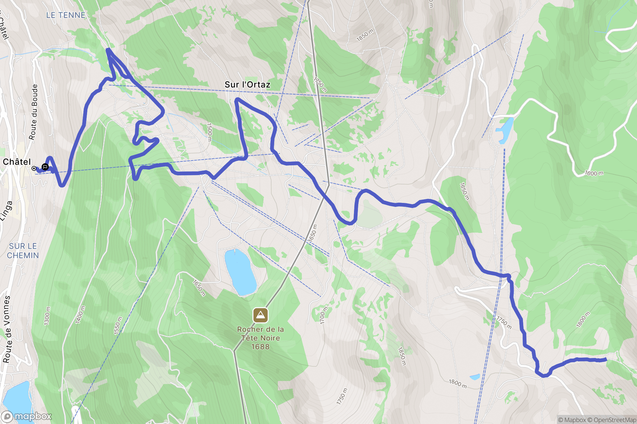Châtel: routekaart voor buitenactiviteiten - France