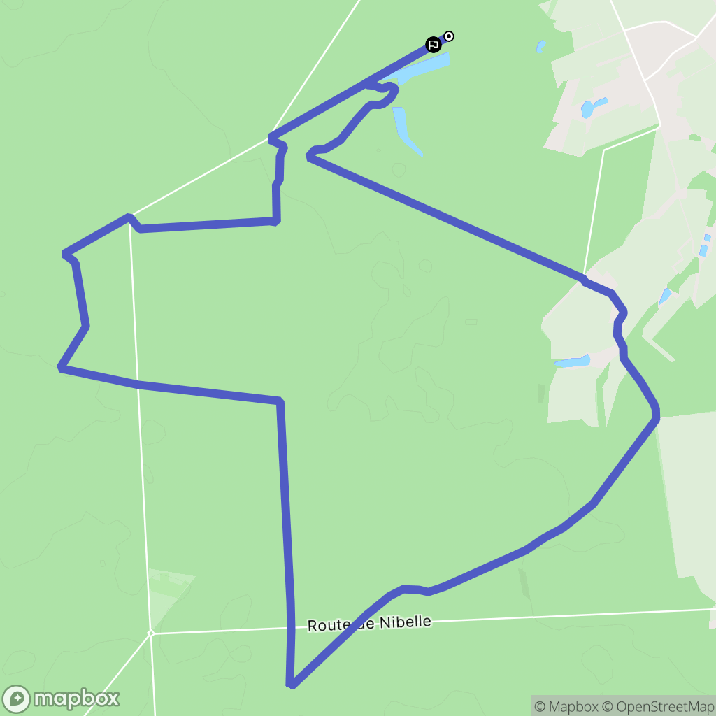 Chambon-la-Forêt : carte du parcours de randonnée - France